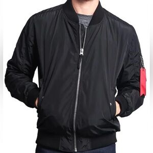 American Legacy Amongst Others Military Bomber Jacket Men's Black Large